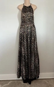 Sherri Hill Leopard Dress Rhinestones Long Full Formal Sz8 Orig $498 #53301 - Picture 1 of 15