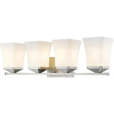 Z-Lite 1939-4V-BN Darcy Bathroom Vanity Light Brushed Nickel - Image 1 of 4