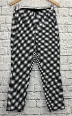 RAG & BONE WOMEN’S BLACK & WHITE  CHECKED PRINT CROPPED PANTS SIZE 8 - Image 1 of 3