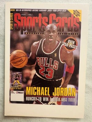 Tarjeta de formulario de pedido de revista Michael Jordan Sportscard 1997 Foto 1 de 2