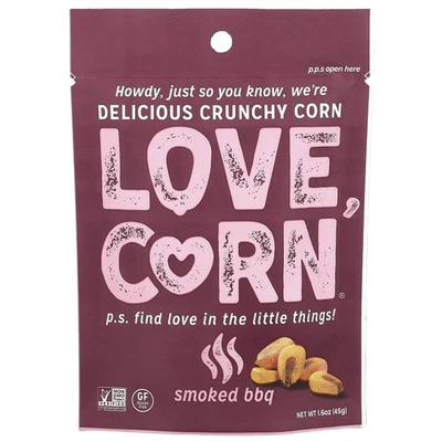 Crunchy Corn, Smoked BBQ, 1.6 oz (45 g) - Image 1 of 2