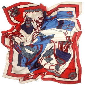 Hermes SILK Shawl 140cm GM Scarf Shawl ZOUAVES ET DRAGONS By VIRGINIE JAMIN - Picture 1 of 6