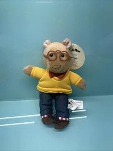 Arthur Plüsch (Marc Brown) Mini Größe & Kleidung 9 Zoll Stofftier 2000 Neu mit Etikett - Bild 1 von 5