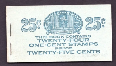 US 1916 ONE CENT WASHINGTON UNEXPLORED BOOKLET SC. #BK55 MNH NICELY CENTERED - Image 1 of 2
