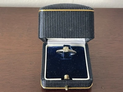 Anillo de compromiso diamante platino 0,53 quilates GIA VS1 claridad tamaño 6,5 Foto 1 de 4