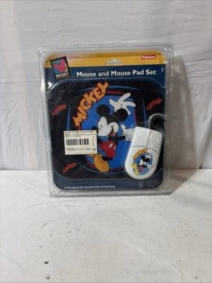 Fellowes Mickey Mouse Mouse & Mouse Pad Set Desktop Computer PS/2 Serial adapter - Image 1 of 4