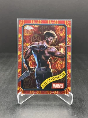 2025 Topps Chrome Marvel Killmonger Iron Man Red & Gold Lazer 096/100 #34 - Image 1 of 2