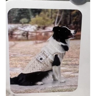 Ugg Dog Vest Coat Puffer Sherpa Fleece Plaid Pet Apparel NWT Small Reversible - Image 1 of 4