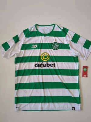 Celtic 2018-2019 Home Shirt New Balance Men's XL Green White Football Original - Image 1 of 4