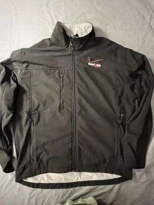 Verizon Employee Jacket Black  Men’s Large Winter Coat Zip Port Authority - Image 1 of 4