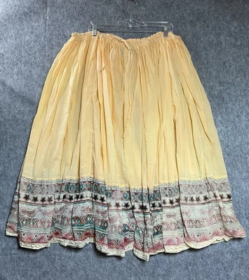 Falda Sag Harbor Para Mujer Plus 1X Reciclada Artística Arte para Usar Maxi Boho Suroeste Foto 1 de 4
