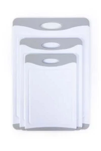 White Poly Cutting Board Set with 3 Different Sizes - Picture 1 of 7
