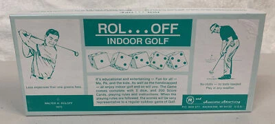 Vintage Rol ...Off Indoor Golf Game Dice Walter H Roloff 1975 U2 - Image 1 of 3
