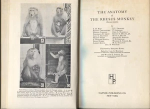 The Anatomy of the Rhesus Monkey by - Imagen 1 de 1