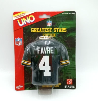 2007 Brett Favre UNO Greatest Stars Edition NFL Green Bay Packers Sababa Toys - Image 1 of 3