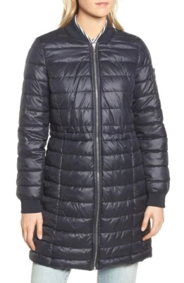 Abrigo acolchado acolchado acolchado para mujer Kenneth Cole New York 164798 azul marino talla Mediano Foto 1 de 4