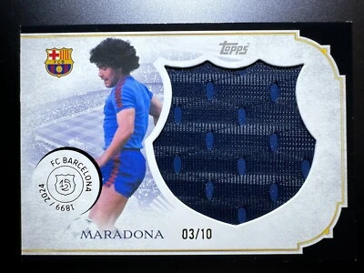 2025 Topps Barcelona 125 Anniversary Display Decadence Relic /10-Diego Maradona - Image 1 of 4