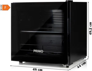 Getränkekühlschrank Mini-Kühlschrank mit Glastür Bierkühlschrank Schwarz PR127BC - Bild 1 von 4