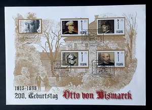 Alemania - "200 CUMPLEAÑOS DE OTTO VON BISMARCK" Cubierta Conmemorativa 2015 - Imagen 1 de 8