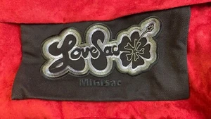 LoveSac Minisac Red Microsuede Bean Bag Cover C335 - Picture 1 of 7