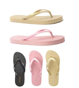 New Women's | Girls Basic Beach Flip Flop Sandal Beach Gym Pool Spa || 383 - Picture 1 of 8