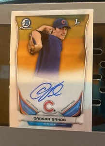 2014 Bowman Draft Picks & Prospects Chrome #BCA-CS Carson Sands AUTO - Bild 1 von 2