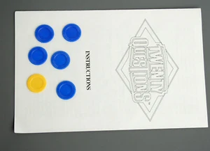 1987 Instrucciones de veinte preguntas con fichas de adivinanzas azules y chip amarillo - Imagen 1 de 1