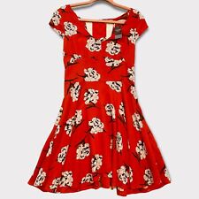 Abercrombie & Fitch Red Floral Cut Out Dress Size Small Lydia Martin Teen Wolf
