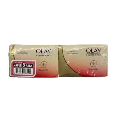 OLAY Bodyscience Limpieza y Suavizado B3 + Barra de Péptidos Paquete de 8 NUEVO GRATIS SHI Foto 1 de 4
