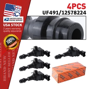 Set of 4 Ignition Coils For Chevy Cobalt, Equinox Pontiac G4 G5 G6 UF491 C1552 - Picture 1 of 15
