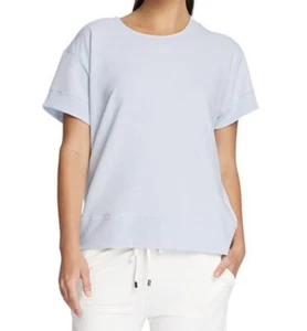 NWT Yummie By Heather Thomson Boxy Tee And Dolphin Hem Plain Air Short Set 3X - Picture 1 of 8