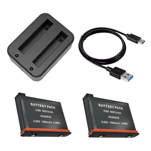 Dual Charger 1800mAh Battery Kit for Insta360 X3 - Picture 1 of 9