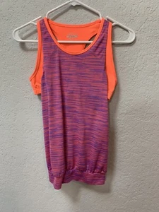 BCG Tru-Wick Girls Size XL 16 Blue Purple Orange Tank Top Shirt - Picture 1 of 6