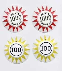 JUEGO DE GORRAS DE PARACHOQUES POP máquina de pinball Bally MATA HARI - Imagen 1 de 1