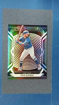 2021 Panini Chronicles PETE ALONSO Obsidian Silver #12 New York Mets ~JY01D - Image 1 of 2
