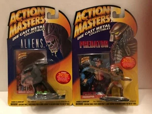 Kenner Action Masters Die Cast Metal Queen Alien Predator Set of 2 1994 NIB MINT - Picture 1 of 5