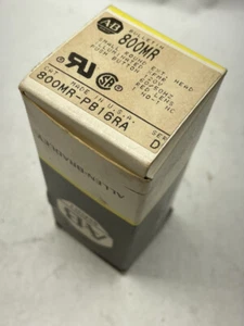 NEU Allen Bradley 800MR-PB16RA KLEINER RUNDER BELEUCHTETER DRUCKTASTER ROT EXT KOPF - Bild 1 von 4