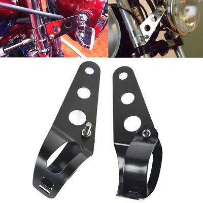 TERAM LOISIRS Pattes de Fixation Phare Eclairage Moto 28 à 38mm / Yamaha Kawa Suzuki Honda Bmw