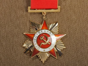 Segunda Guerra Mundial Orden de Guerra Soviética 1942 1a 2a Clase Insignia Estrella URSS Copia Sede - Imagen 1 de 10