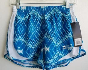 Skechers Girls Shorts Size L Small Running Athletic Blue and White Bluefish - Picture 1 of 4