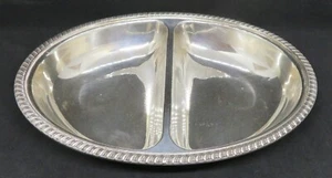 Plato de plata electroplato vintage victoriano antiguo ovalado segmentado plato de servir - Imagen 1 de 11