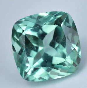 Natürlicher Grandidierit 12,25 ct grün-bläulich Kissen zertifiziert lose Edelstein - Bild 1 von 7