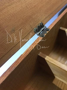 US stock 10 New 17*20mm Antique Brass Jewelry box craft DIY hinges screws small - Picture 1 of 6