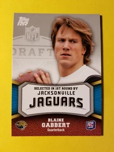 BLAINE GABBERT * RC ROOKIE #160 JAGUARS - MISSOURI * 2011 TOPPS RISING ROOKIES - Bild 1 von 3
