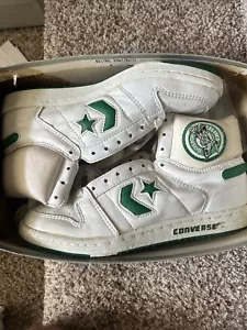 Vintage Celtics Converse All Star Shoes W/Logo And Shoelaces ~ NEVER WORN - Picture 1 of 8
