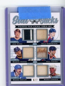 Hoja de madera 2021-22 Mario Lemieux Jari Kurri Paul Coffey Dionne Gu Stick 6/7 - Imagen 1 de 1