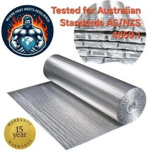 20 x 1.2m (24m2) Foil Bubble foil Metallized Insulation Aluminum Roll - Picture 1 of 8