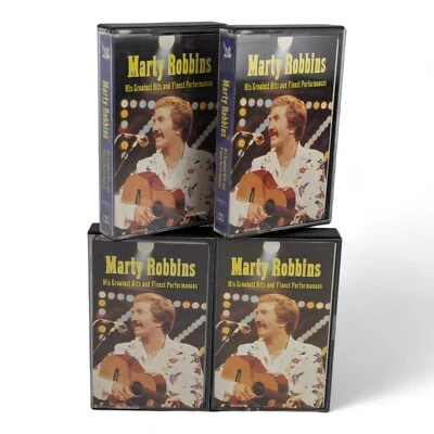 🎵 Marty Robbins 1982 Complete 4 Cassette Tape Cassette Tapes Set  - Image 1 of 4