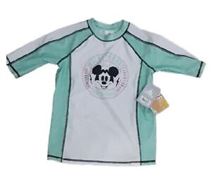 Nwt Kids Disney Mickey Mouse Shirt Sun Protection Sz 11/12 girls boys