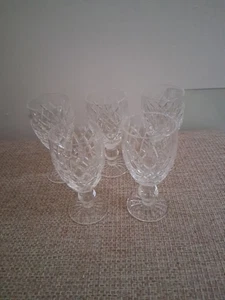 *VINTAGE* 5 Waterford Crystal Sherry BOYNE (1958-) Sherry Wine 4 1/4" Mint - Picture 1 of 3